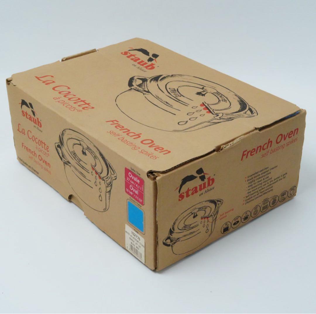 【極美品】ストウブ staub ピコココット オーバル 27cm ロイヤルブルー
