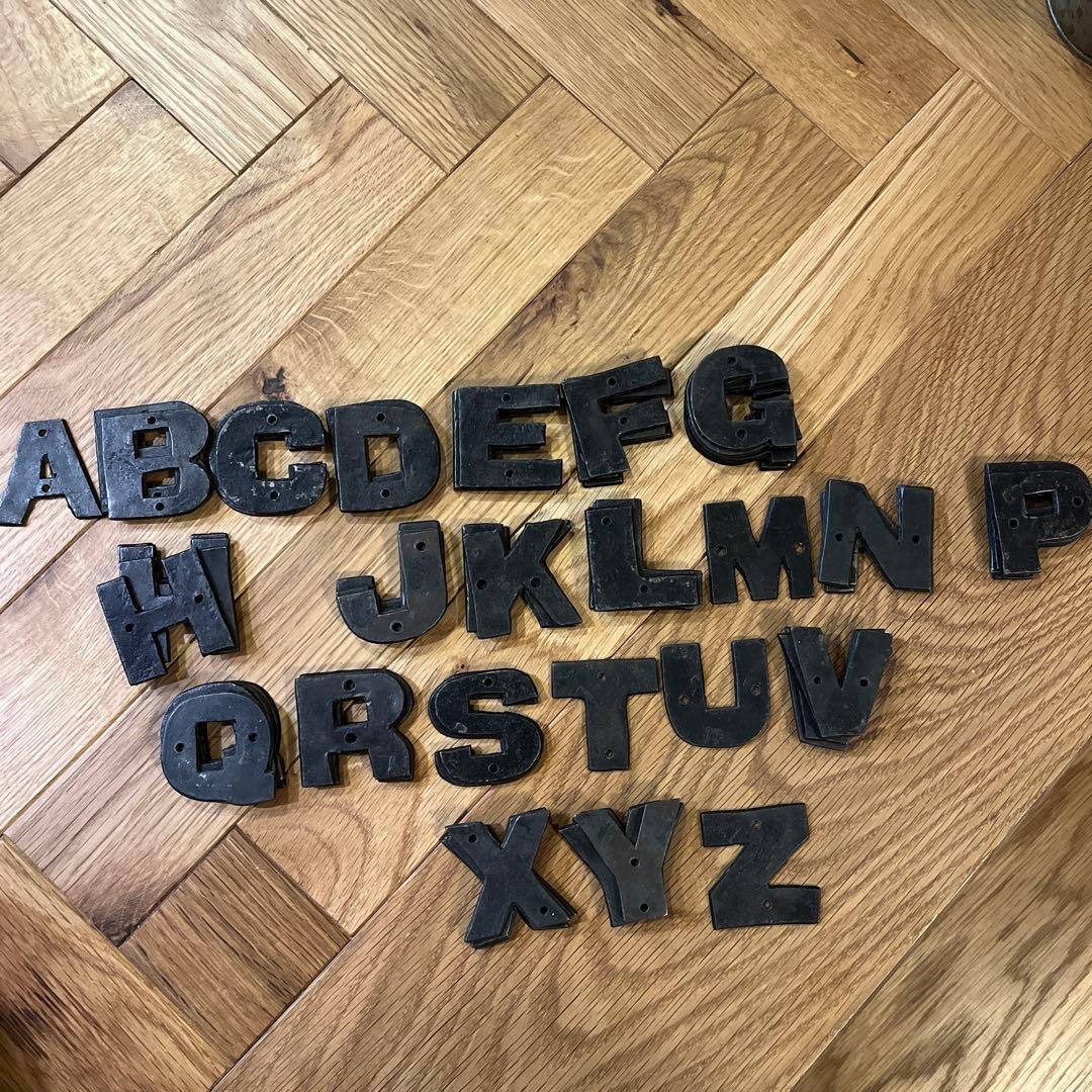 （まとめ売り）アイアンアルファベット#ハウスナンバー　69個　#diy