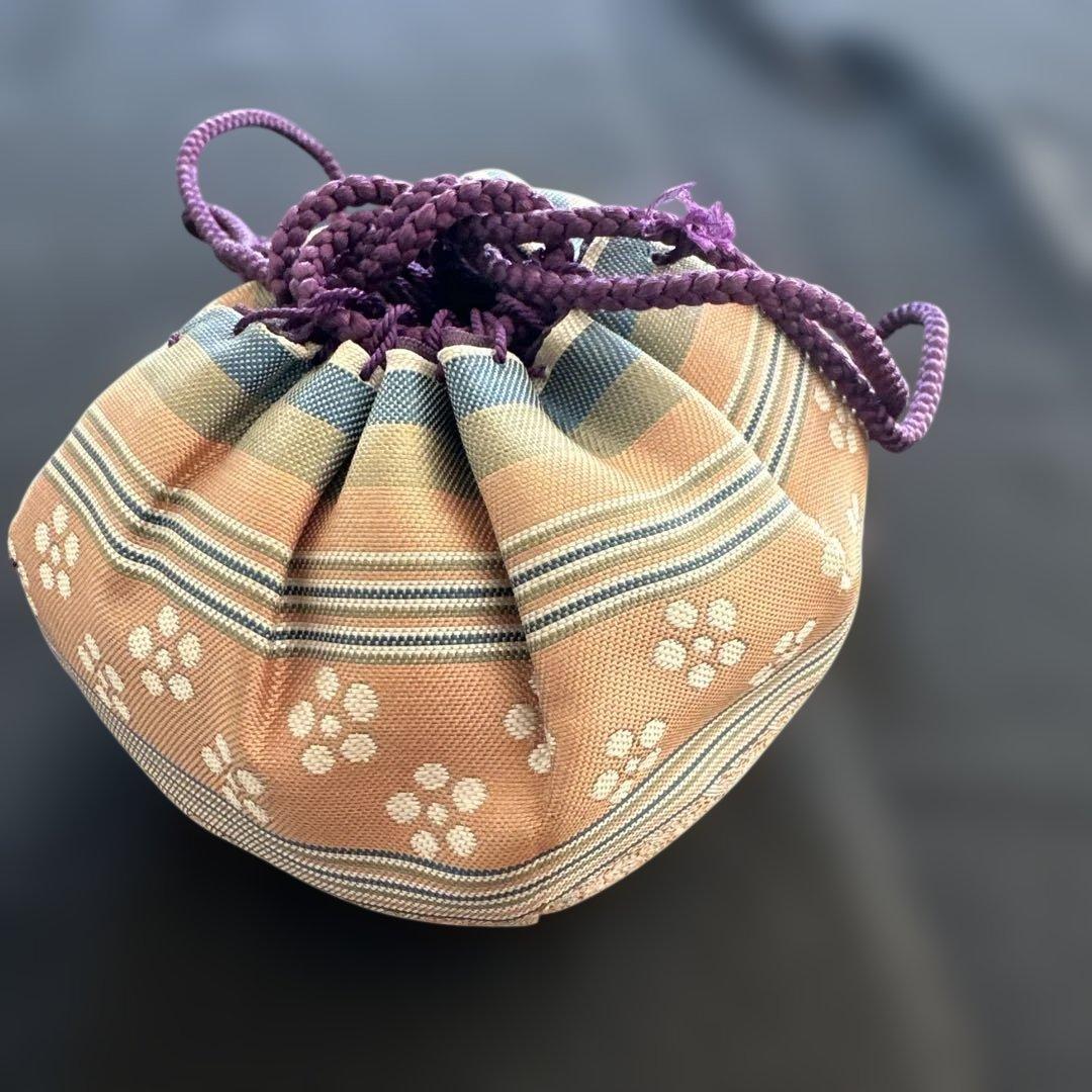 【新品、未使用品】大海茶入　仕覆付　茶道具　黒色と灰色のグラデーション