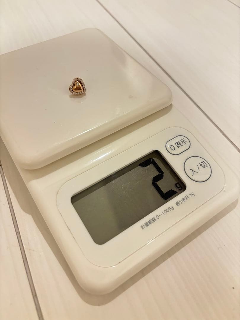 ピンクゴールド⭐︎ダイヤモンド⭐︎ピアス　消毒済