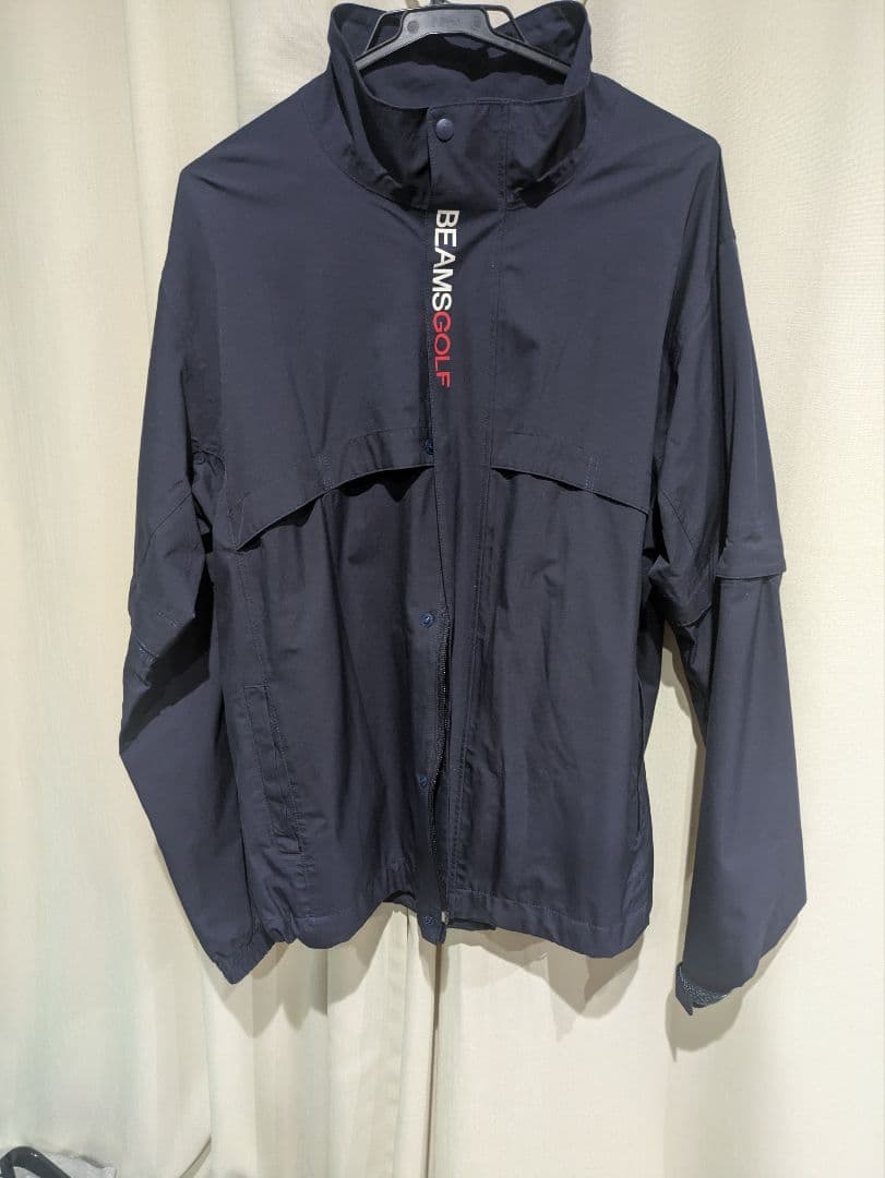 【上下セット販売になります】 BEAMS GOLF ネイビー レインジャケット