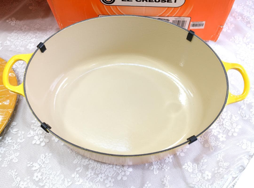 【未使用】日本未発売ルクルーゼ ホーロー鍋35cm