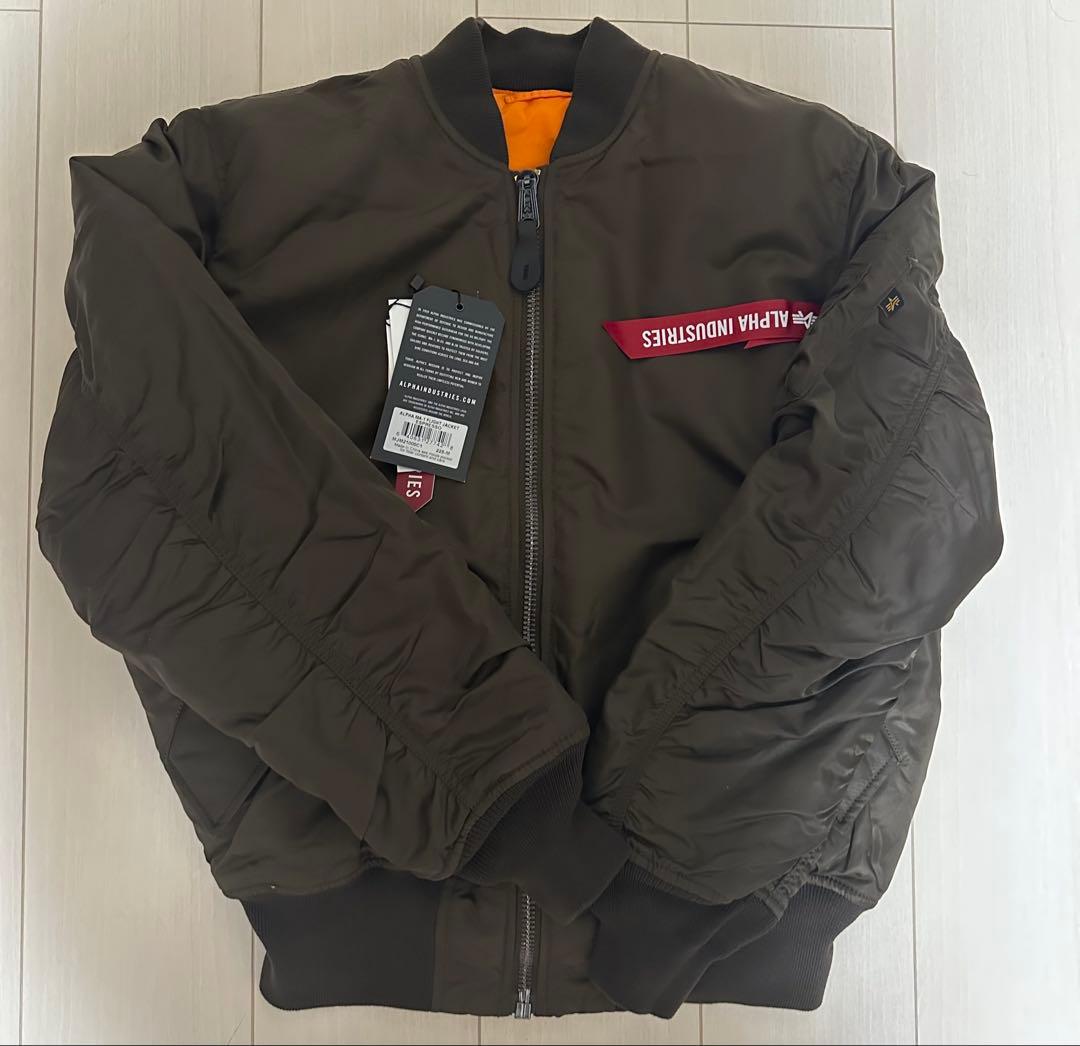 アルファ MA-1 フライトジャケット Mサイズ ブラウン