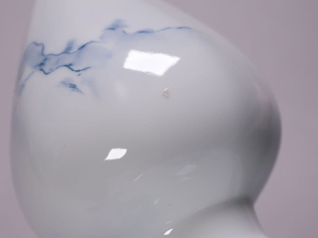 有田焼 勝右衛門 染付 沈香壷 69.3cm 山水蛸唐草 壺 飾壷【CM207】