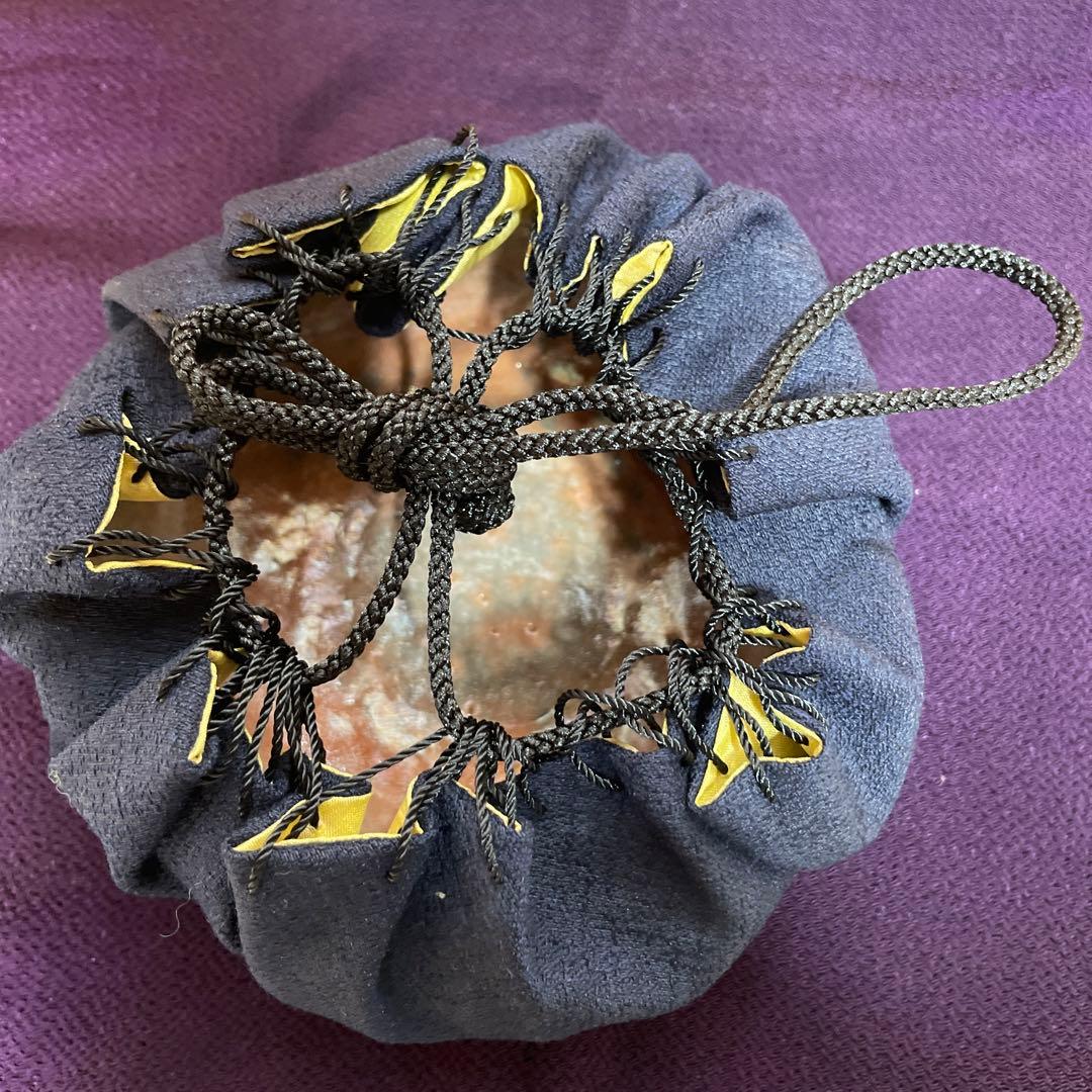 箱あり　赤楽　伊藤才叟　造　抹茶茶碗　仕覆あり　茶道具　津島焼