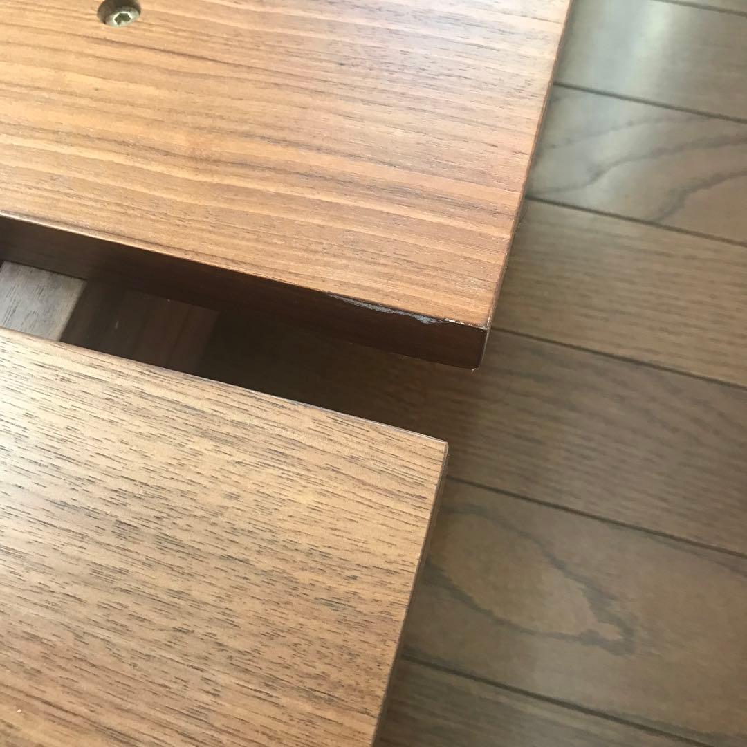 ベッドフレーム　ウォールナット　セミダブル