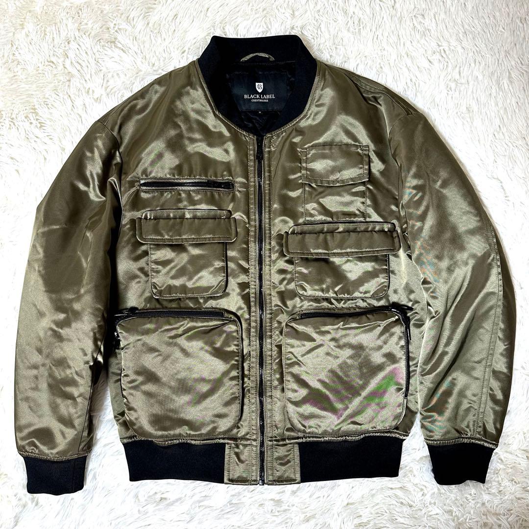 ブラックレーベルクレストブリッジ ボンバージャケット シャドーロゴ