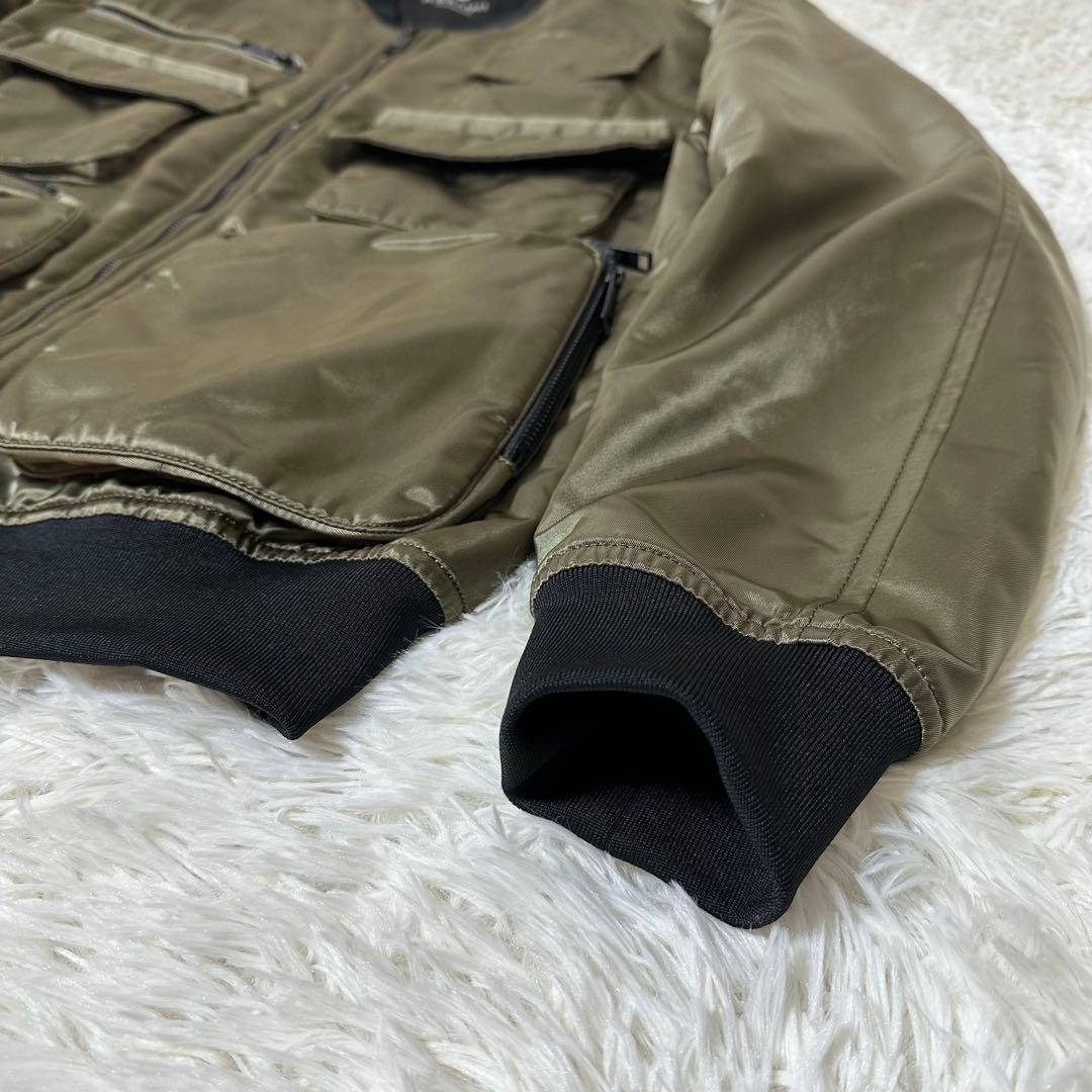 ブラックレーベルクレストブリッジ ボンバージャケット シャドーロゴ