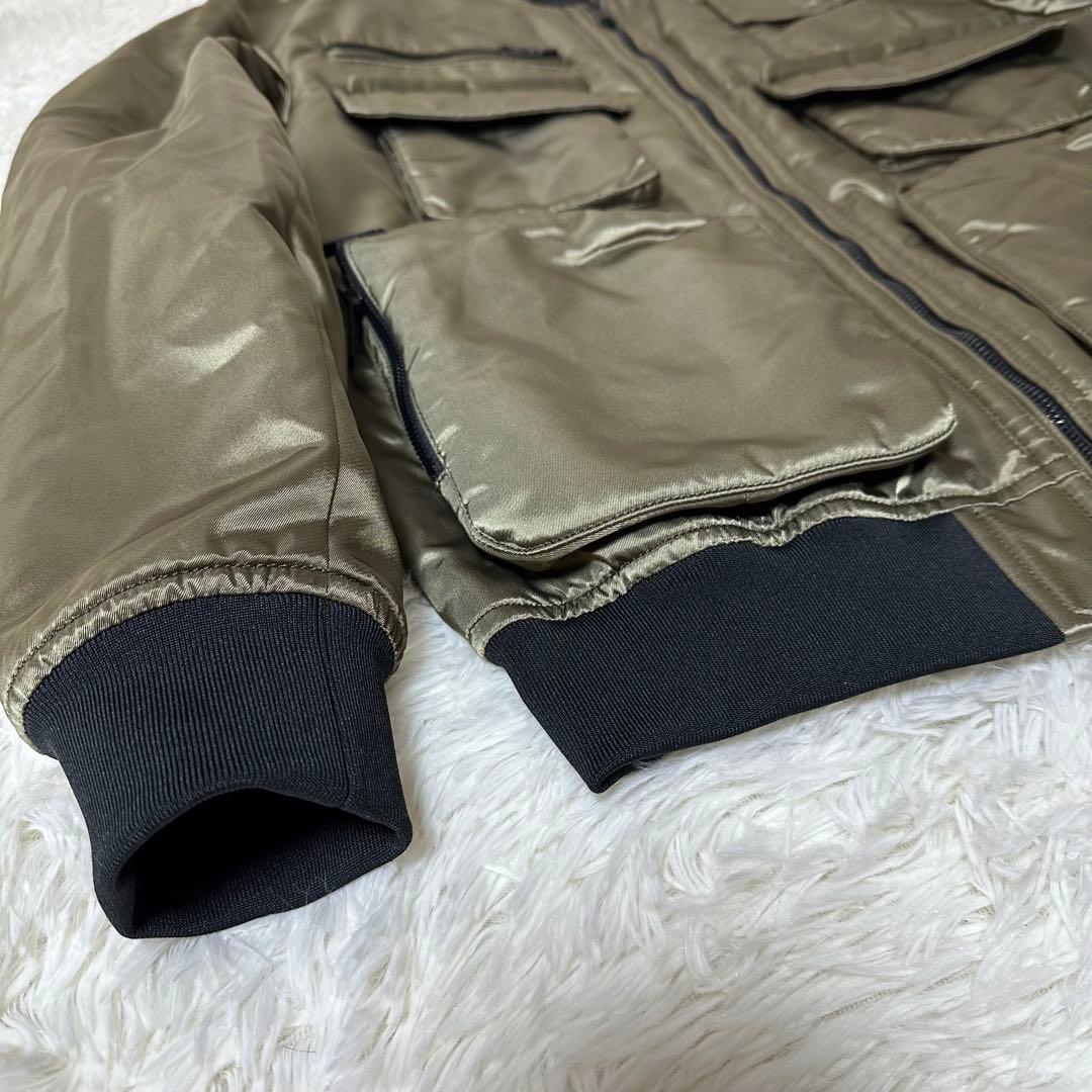 ブラックレーベルクレストブリッジ ボンバージャケット シャドーロゴ