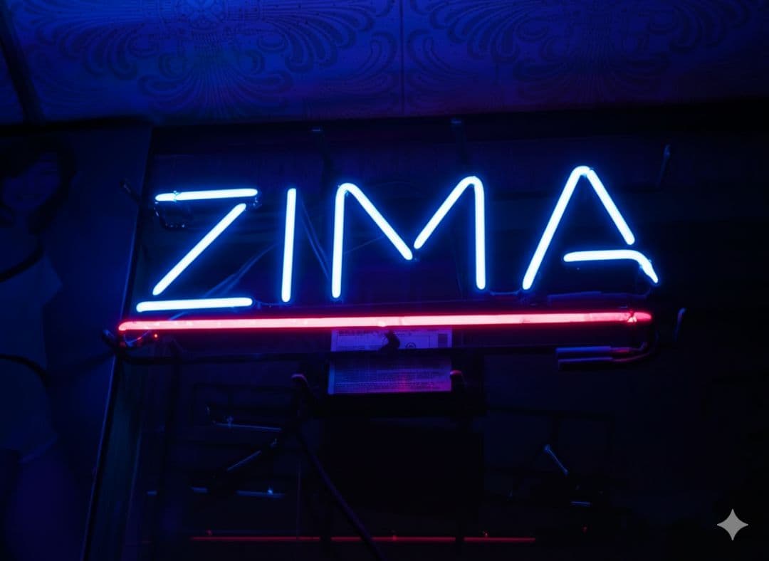 ZIMA ビンテージネオン看板