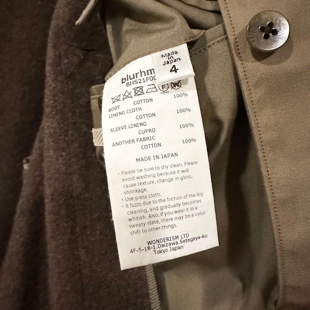 blurhms 高島涼着用 未使用 タイロッケンコート サイズ4