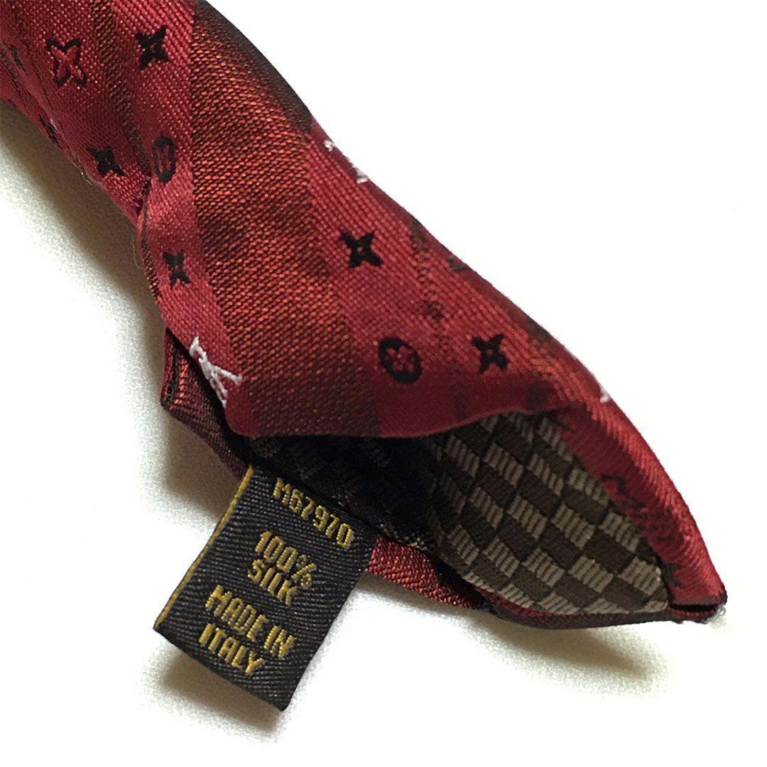 未使用級 ルイヴィトン Louis Vuitton ネクタイ シルク モノグラム