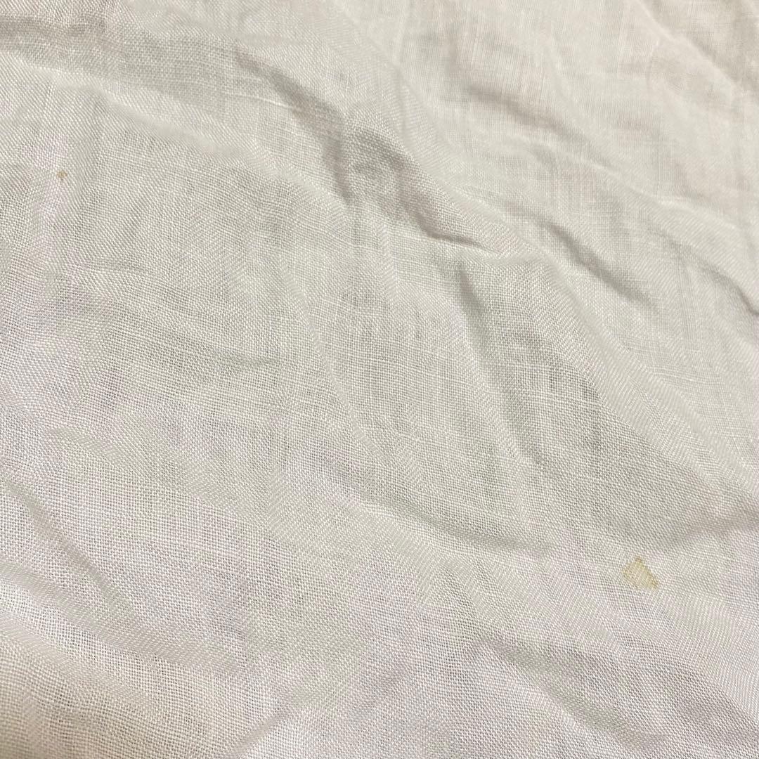 昭和西川　麻100% シングル　ボックスシーツ　水色　マテリオーネ