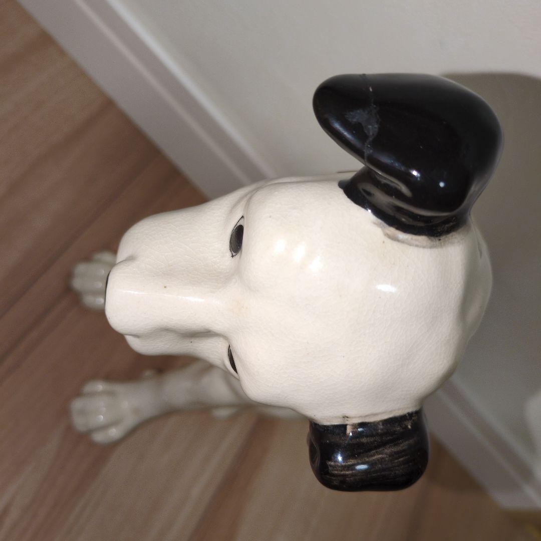 ビクター　陶器製犬の置物 大小セット　昭和レトロ