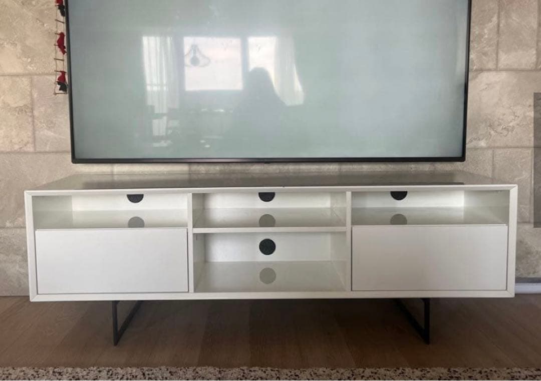 Francfranc ホワイト テレビ台 引き出し付き