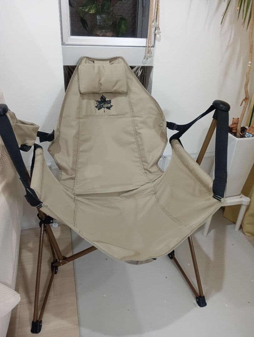 室内使用のみLOGOSゆらゆらハンモックチェア　キャンプアウトドア紅葉に