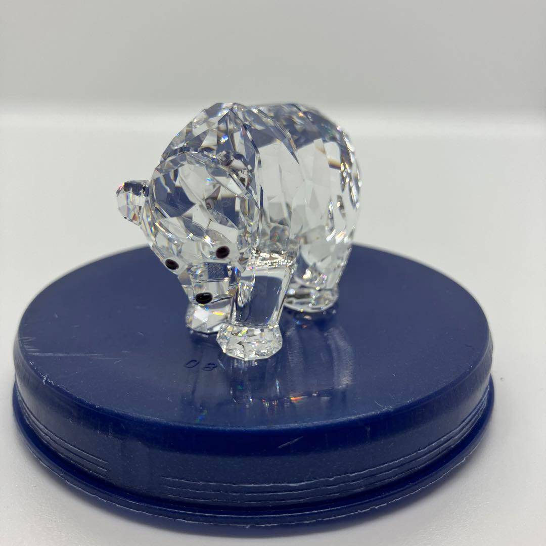 SWAROVSKI スワロフスキー シロクマ 置物 動物 クリスタル
