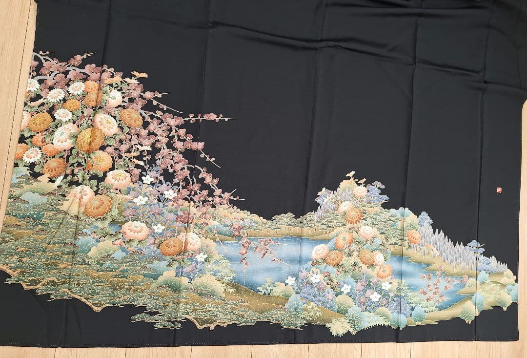 着物リメイクワンピース3682