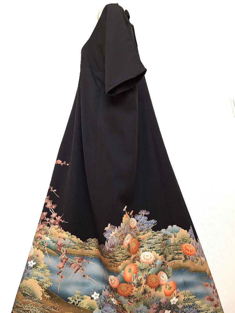 着物リメイクワンピース3682