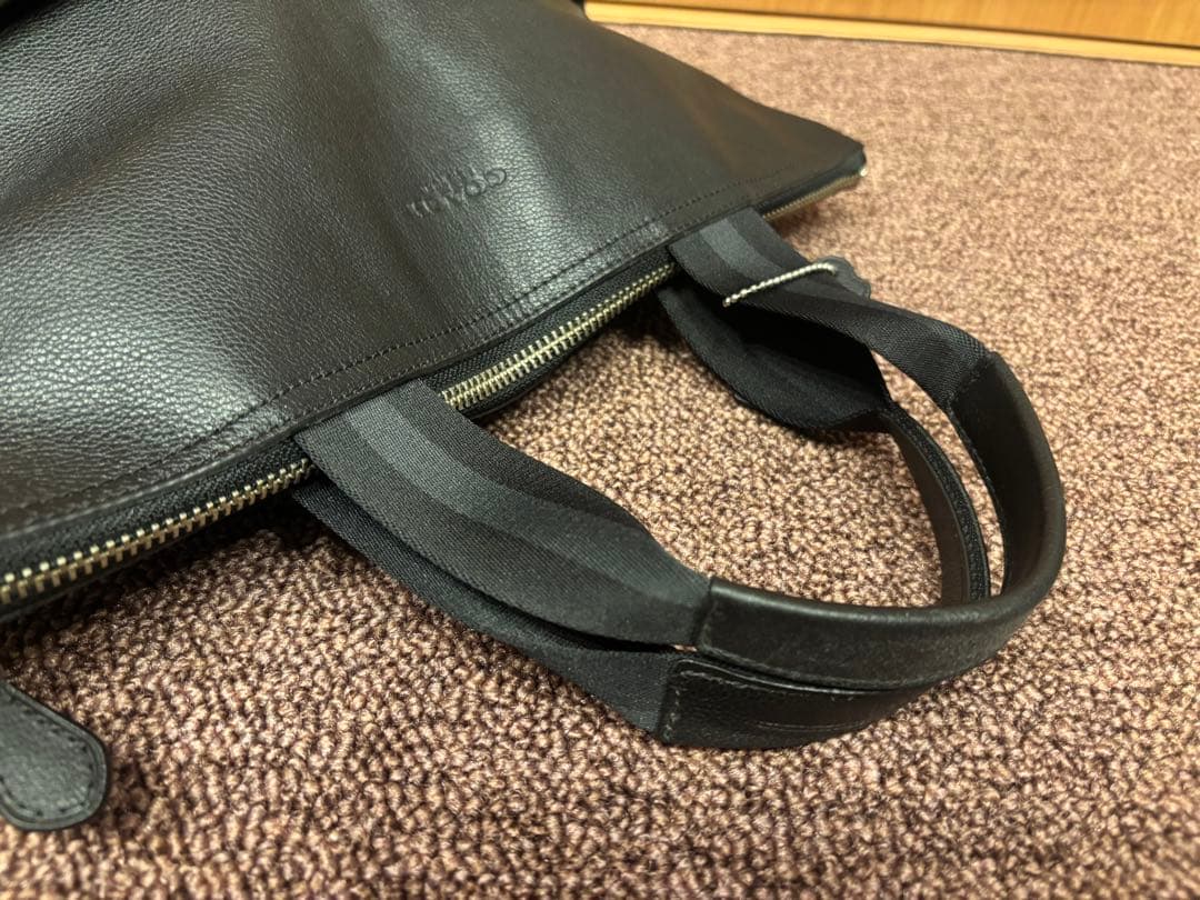 COACH コーチ　レザー2waxトートバック　ビジネスバック　黒　1