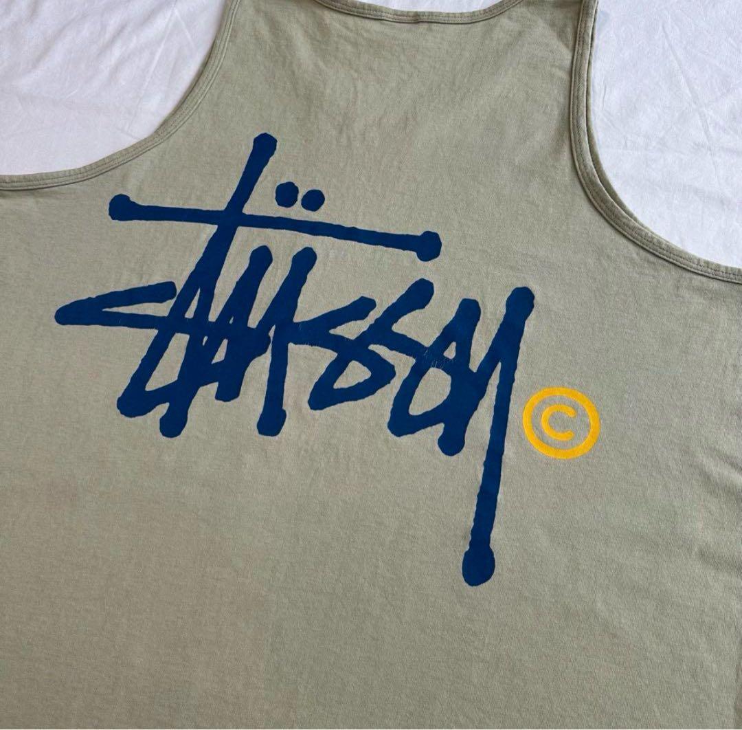 【MADE IN USA】old Stüssy オリーブ タンクトップ XL
