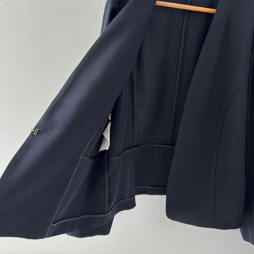 23区 パンツスーツ　セットアップ　ネイビー　大きいサイズ　48