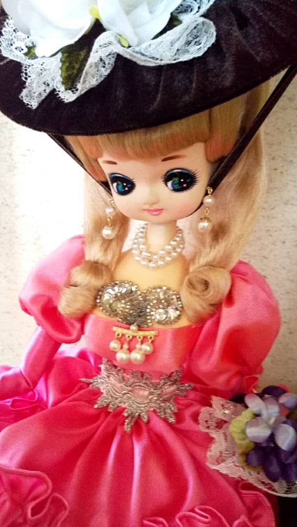 昭和レトロ★フランス人形 リボン