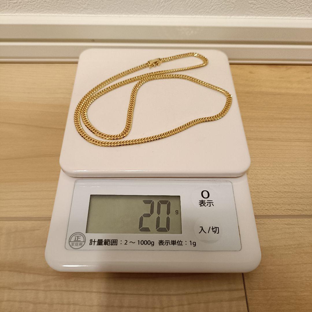 さ*中様 ■美品■K18 20g 50cm 6面ダブル 喜平ネックレス 販売証明