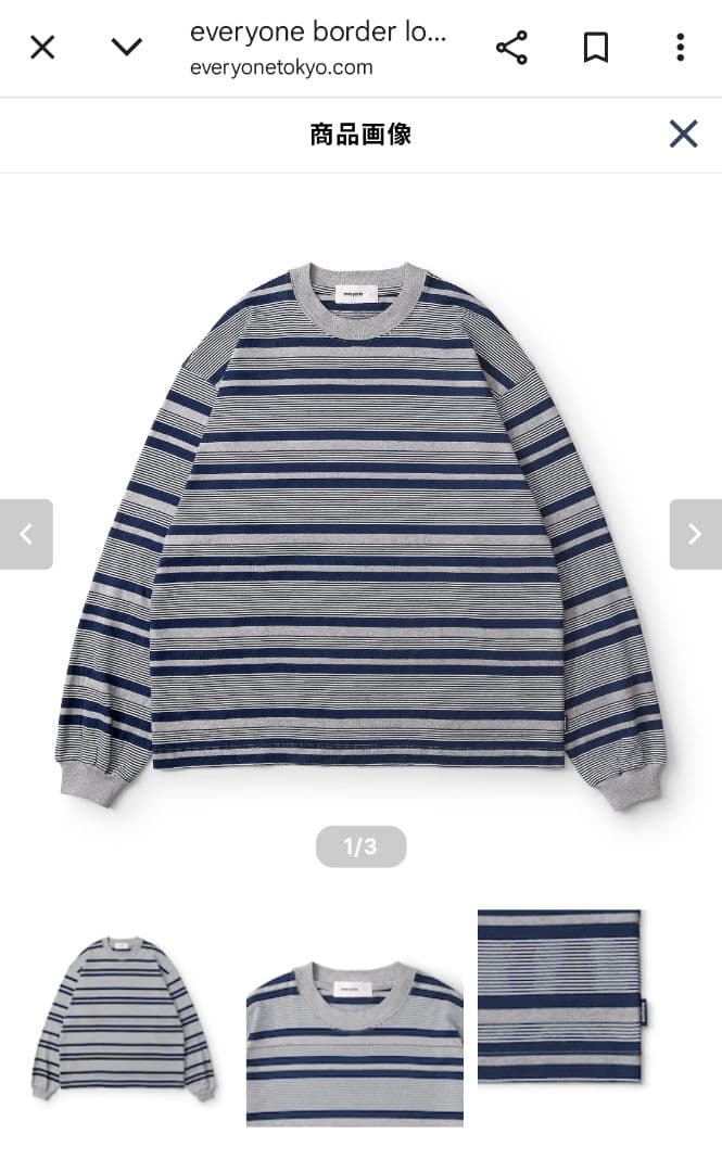 し*ぶ様 everyone border long sleeve tee shi