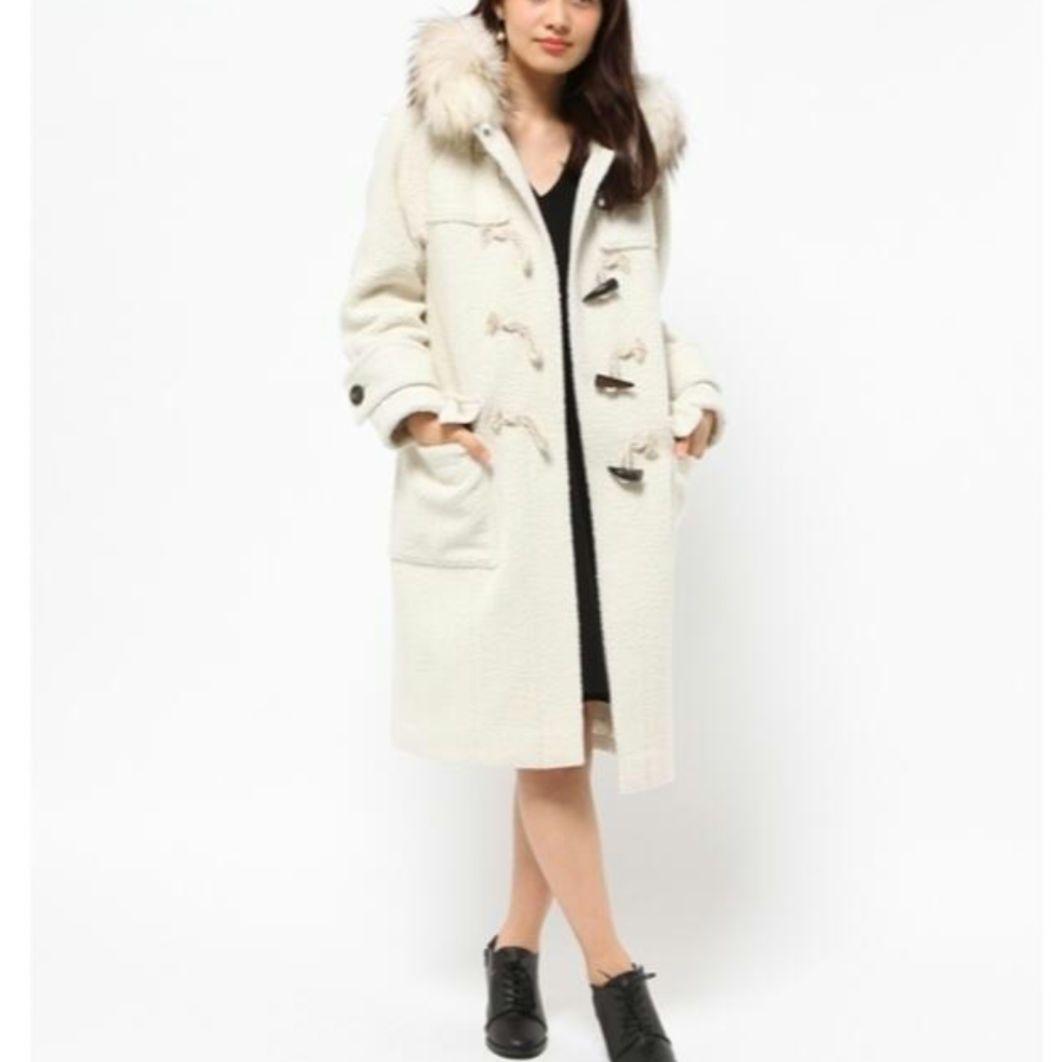 美品 GRACE CONTINENTAL ボアダッフルコート リアルファー