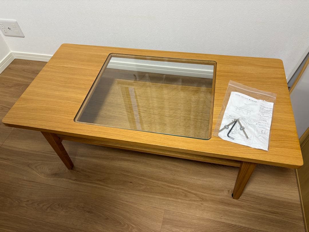 unico SIGNE lowtableウニコ シグネ ローテーブル ガラス天板