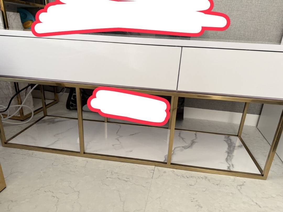 Francfranc レーヌシリーズ　テレビボード　大理石風