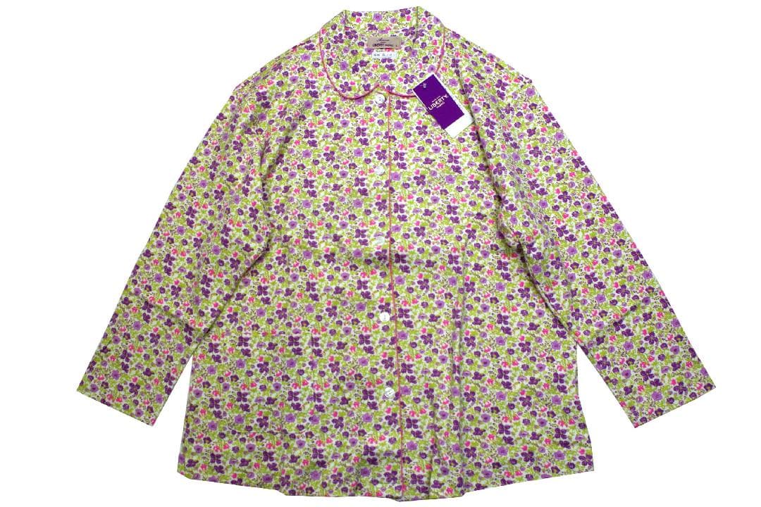 【新品】リバティ LIBERTY fabric　秋冬物総柄パジャマ（M)　日本製
