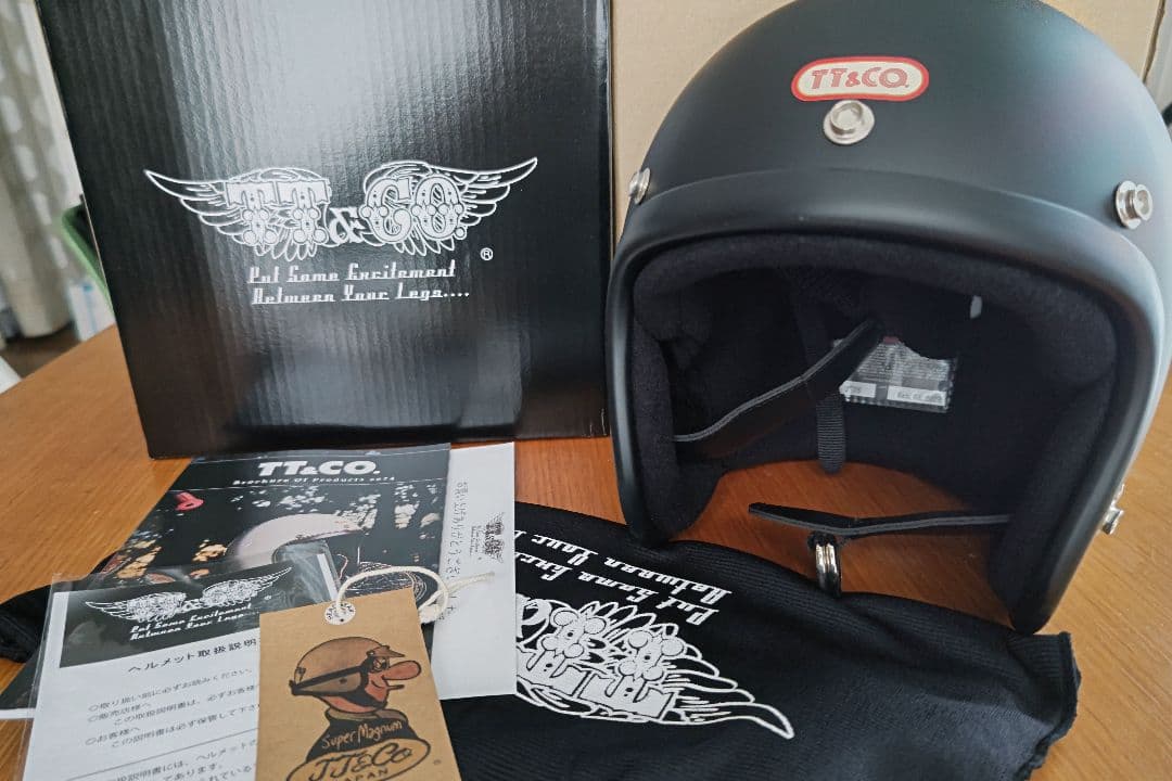 TT&CO. バイクヘルメット ジェットヘルメット スーパーマグナム 57〜58