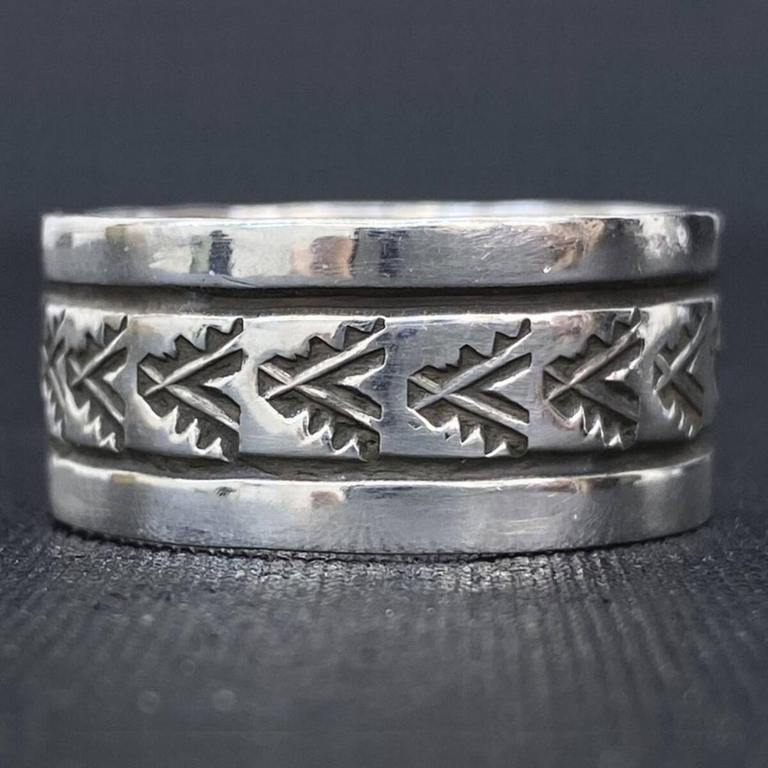 NAVAJO Rick Enriquez シルバー ネイティブ リング 27号