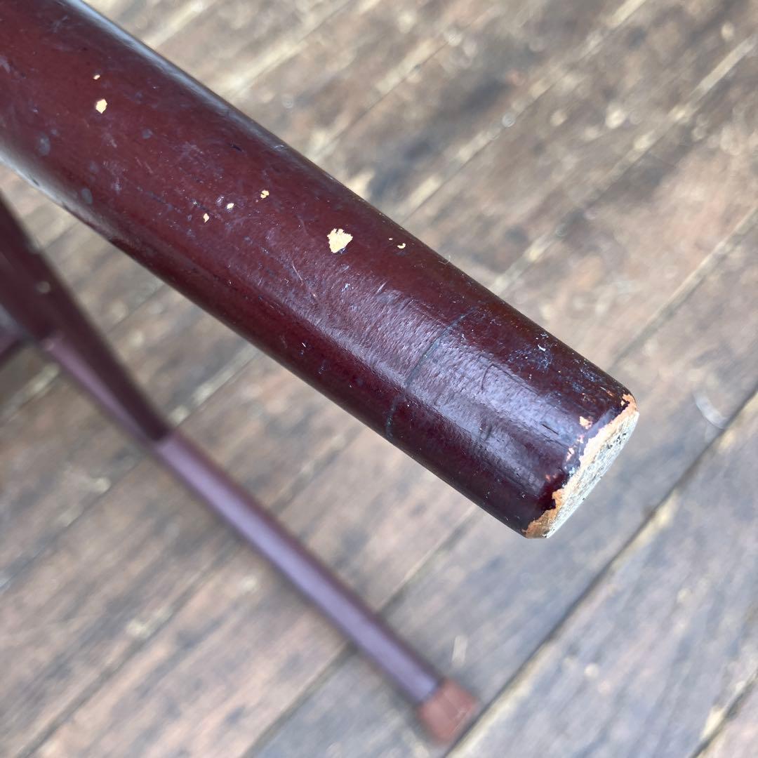 E-3 昭和レトロ カリモク 木製 椅子 イス チェア ダイニングチェア