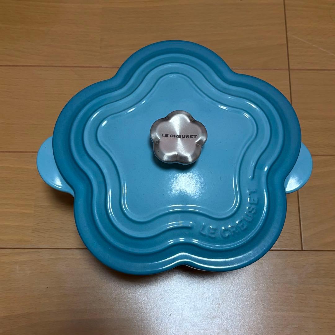 LE CREUSET ココットフルール　カリビアンブルー