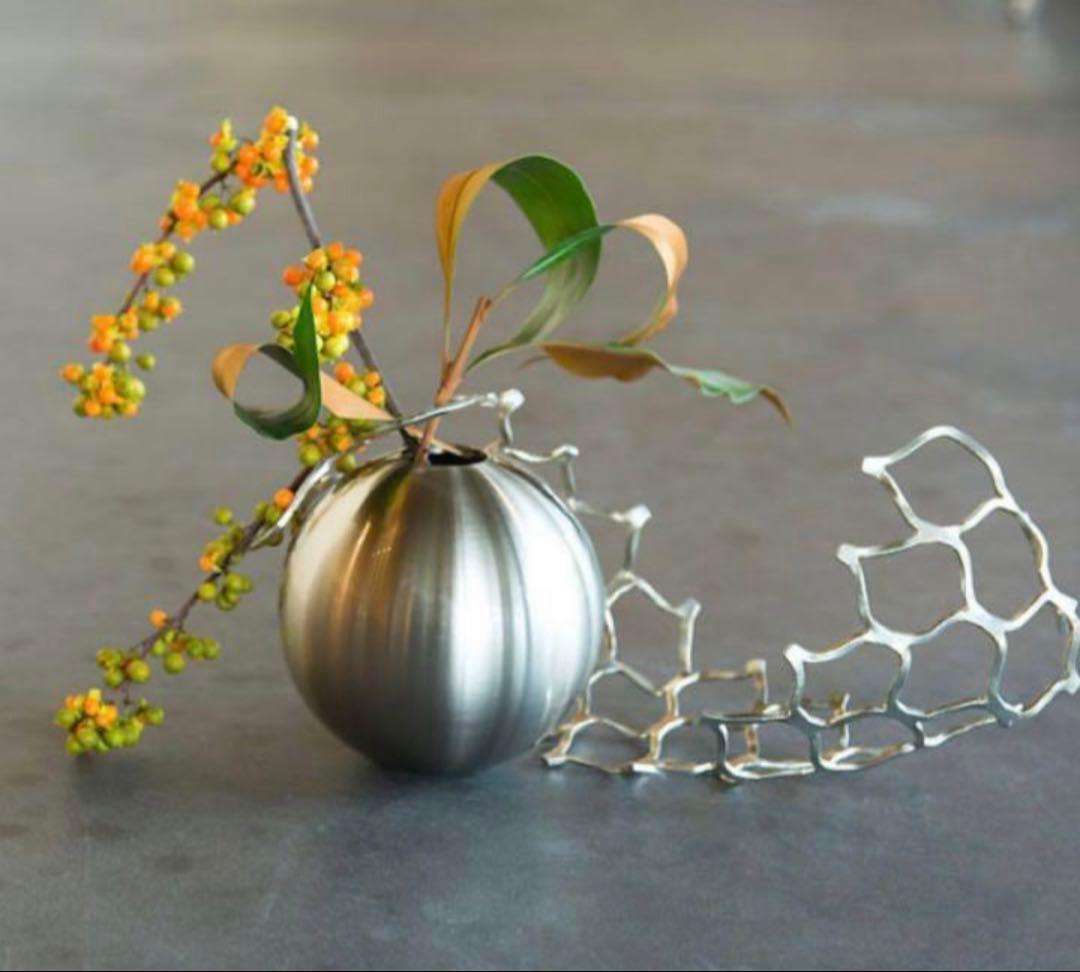 新品、能作Kago日本製鋳物ワインラック、花器、フルーツカゴなどに