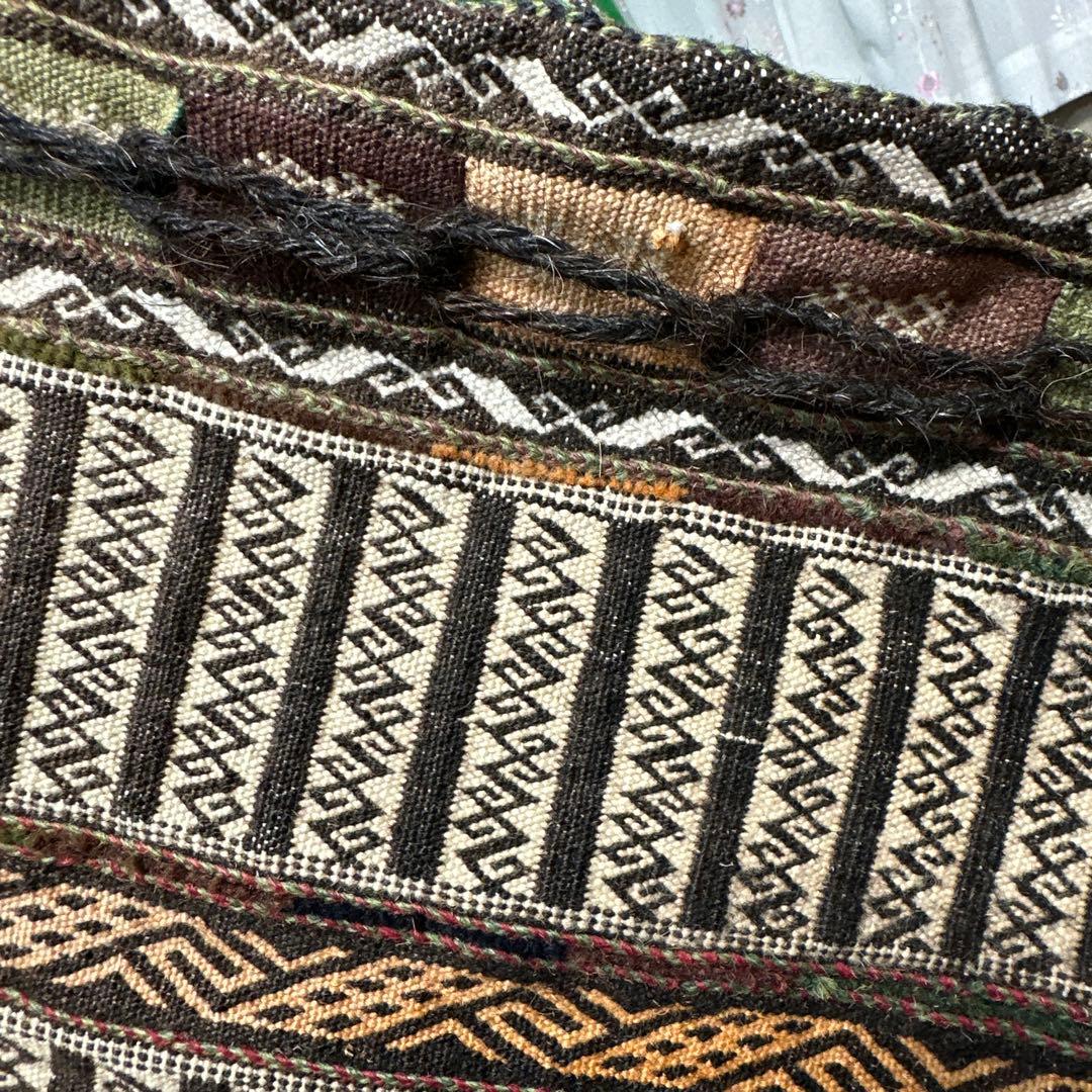 とても古い ホリジンバッグ　ヴィンテージ アンティークキリム トライブルラグ