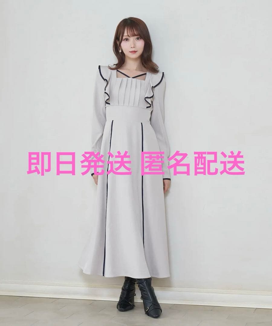 ワンピース RoseMuse decorte point piping one-piece