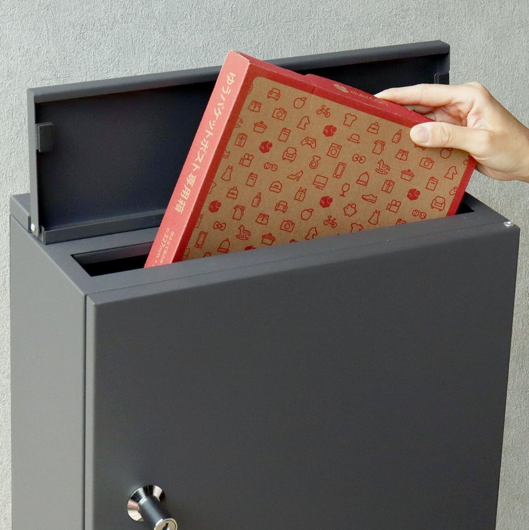 MJ PT AD　スタンドポスト　郵便ポスト　グレー