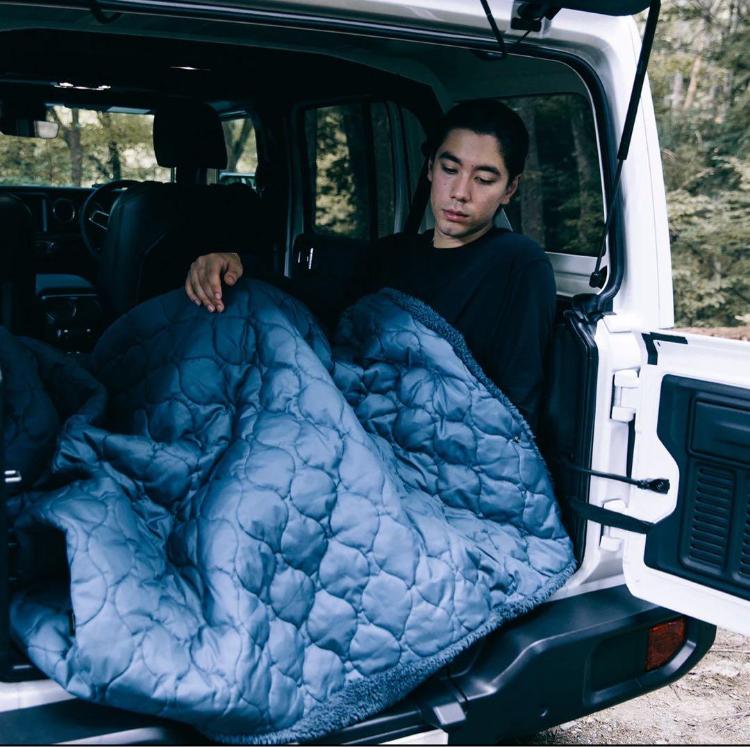 LUGH 魔法瓶ブランケットLサイズ (6層/ グラフェン) インディゴ