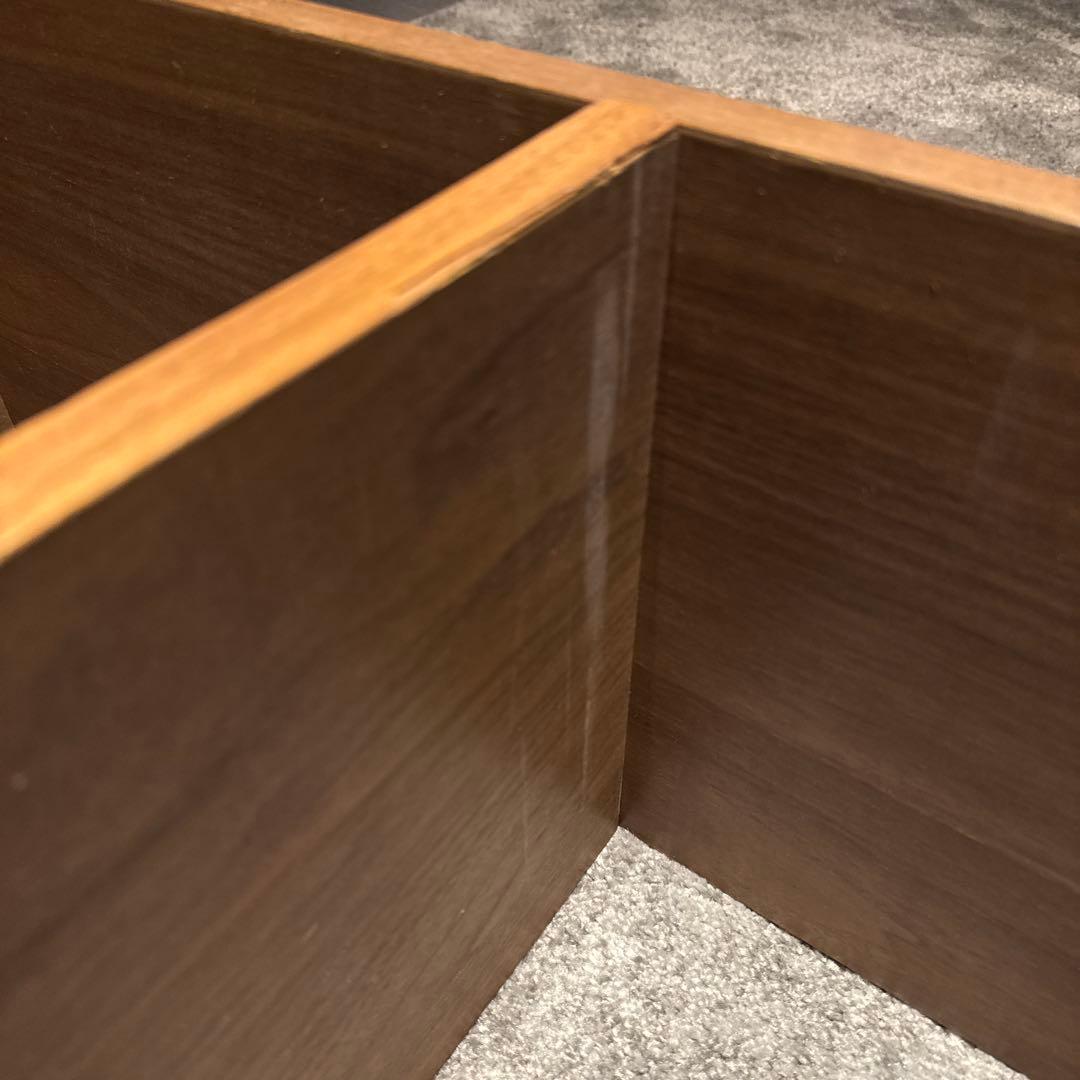 無印良品 スタッキングシェルフセット・１段×２列、３段×２列、ウォールナット