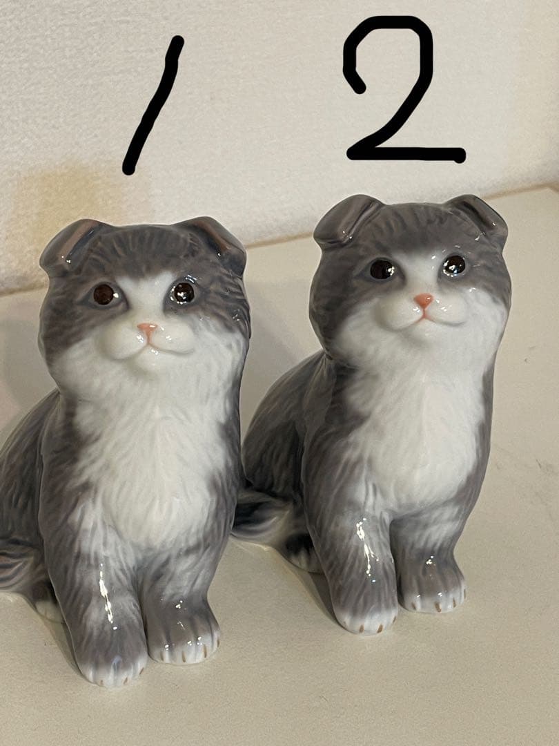 ロイヤルコペンハーゲン2014年イヤーフィギュリン　スコティッシュフォールド2