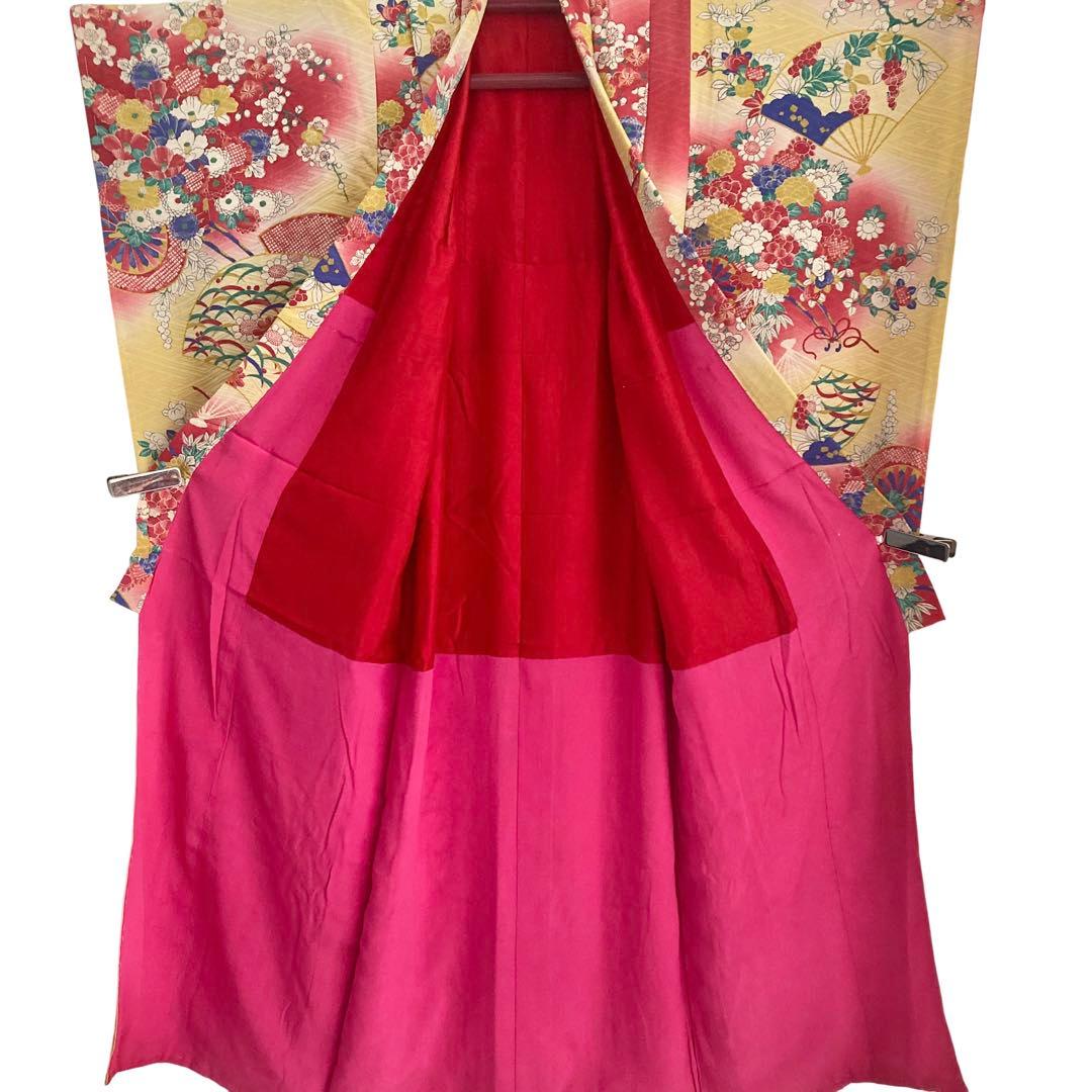 ★アンティーク　女の子　子供着物　7歳　七五三　　大正ロマン　NO48