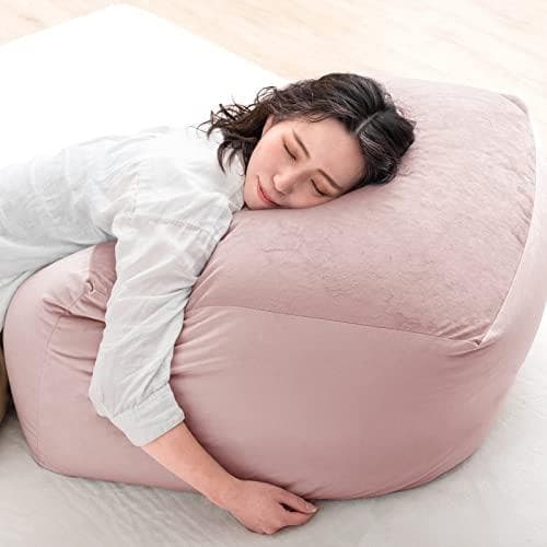 タンスのゲン ビーズクッション 日本製 71×71×40cm くすみカラー ベル