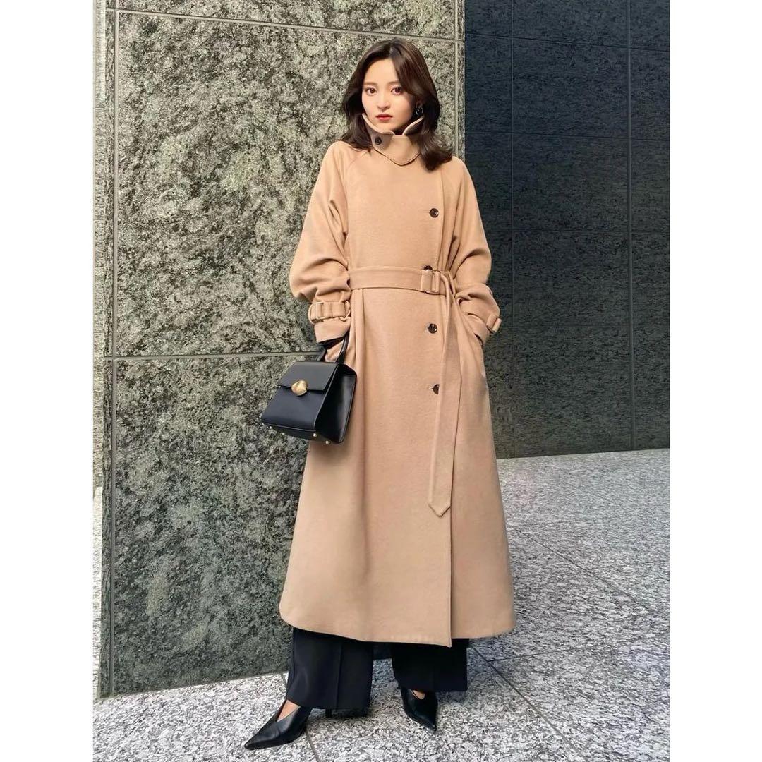 【anuans】2025秋冬 完売商品 ベージュ ロングコート