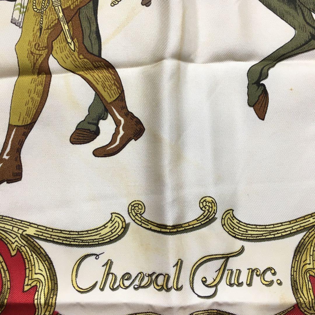 2507-72｜エルメス カレ 90 スカーフ シルク レッド タグあり