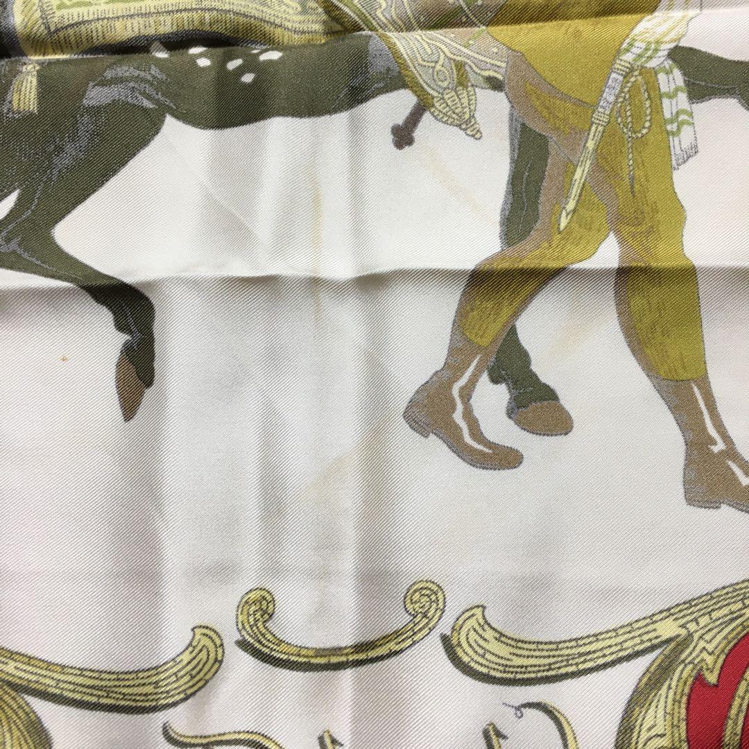 2507-72｜エルメス カレ 90 スカーフ シルク レッド タグあり