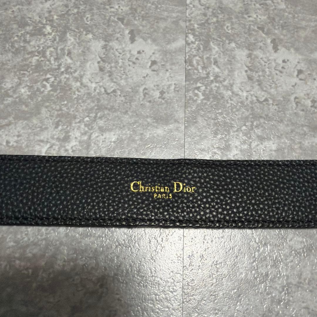 Christian Dior ロゴ入りベルト 黒　reo
